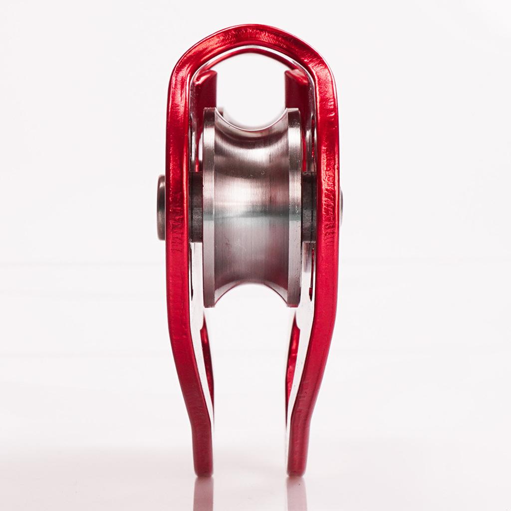 24KN Mountaineering Rock Climbing Zip Line Wire Cable Trolley Pulley