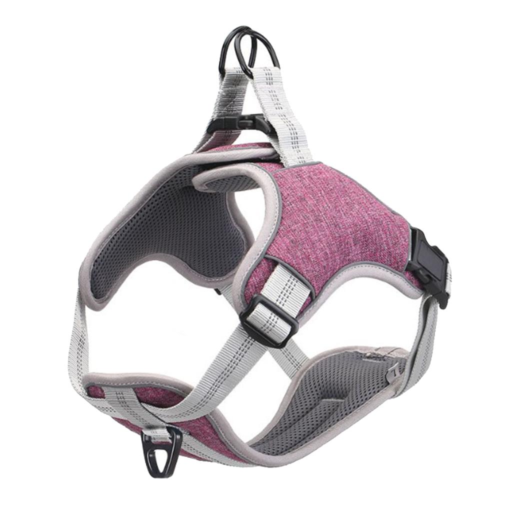 Adjustable Dog Harness Reflective Breathable No Pull Easy to Put on Medium and Large Dogs