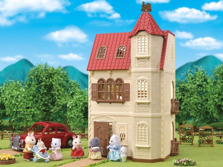 Đồ chơi nhập vai Nhà Tháp Mái (có thang máy) Sylvanian Families