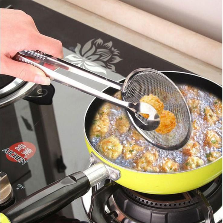 Dụng Cụ Gắp Đồ Chiên Có Lưới Lọc Dầu Đa Năng