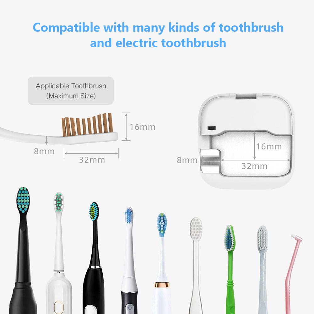 Hộp đèn UVC cầm tay cho bàn chải đánh răng, thiết kế có thể sạc lại, không thấm nước