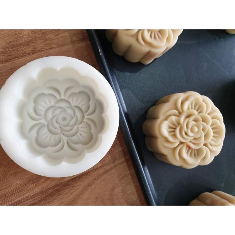 Khuôn cốc 2D hoa hồng 200g