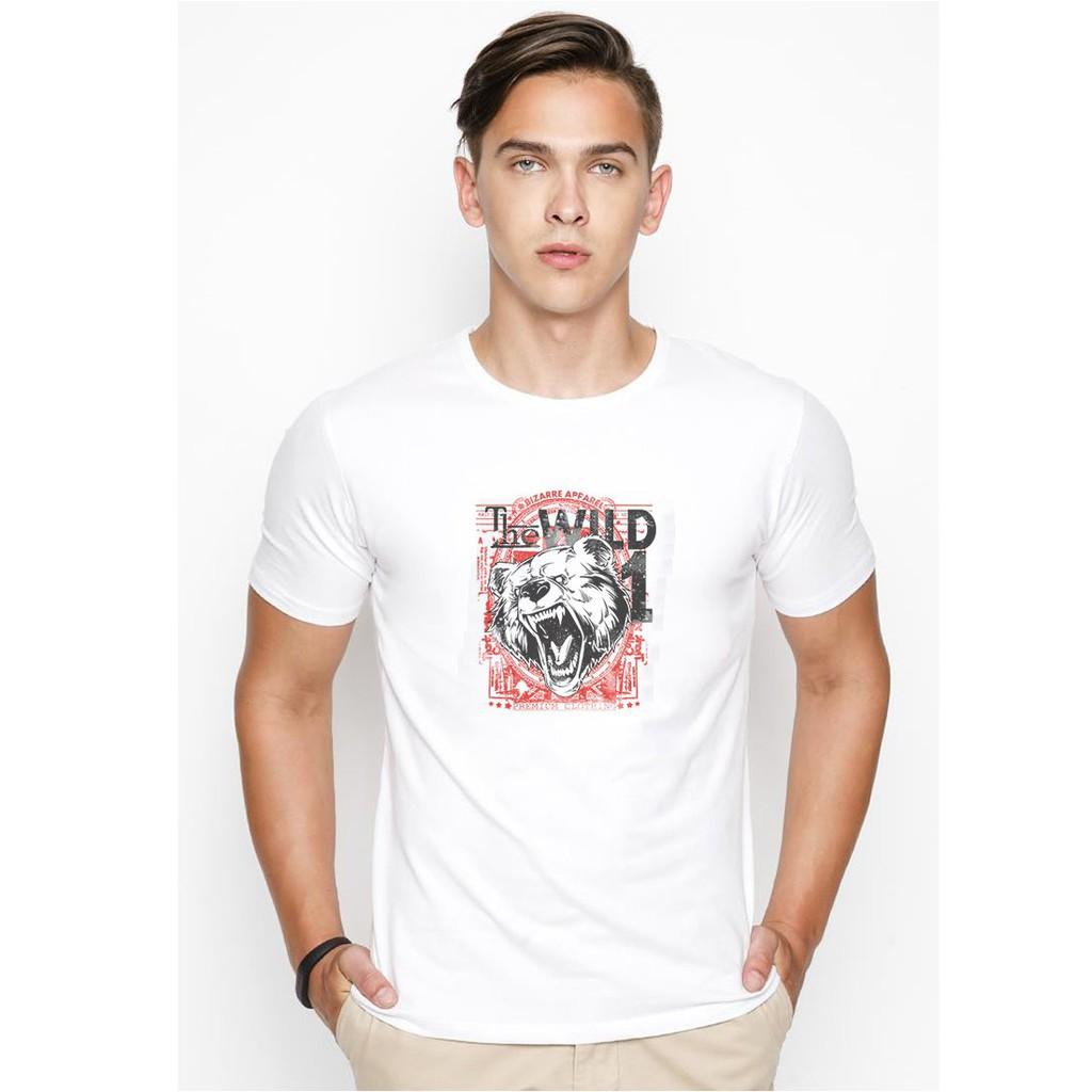 Áo thun nam in hình the wild 1 vải dày mịn TEE19S15