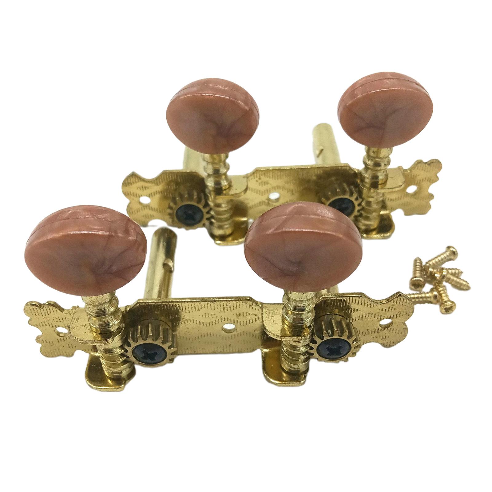2pieces Guitar Tuner Tuning Keys Pegs Machine Heads for Classical Guitar Ukulele Parts Replacement Accessories