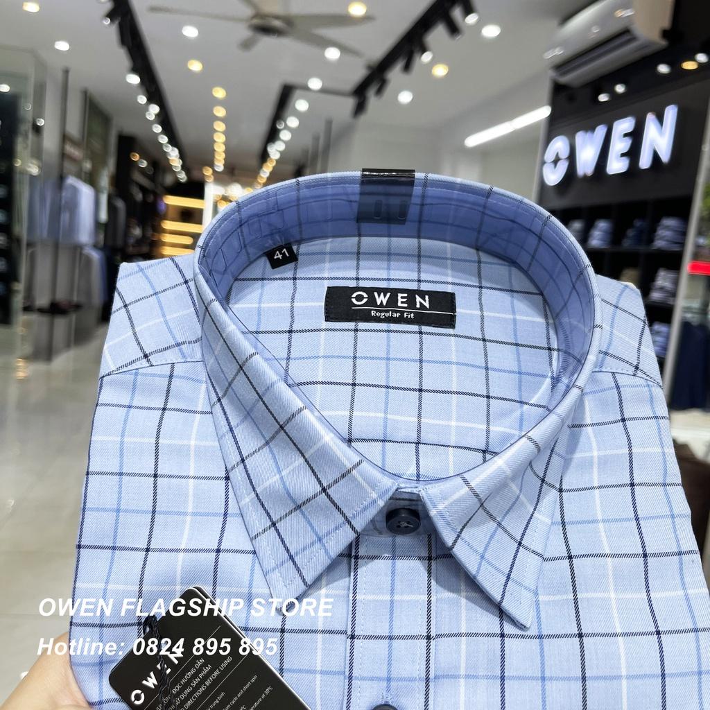Áo Sơ mi Owen nam dài tay dáng Regular sợi Tre mềm mịn mát Mã AR221073DT