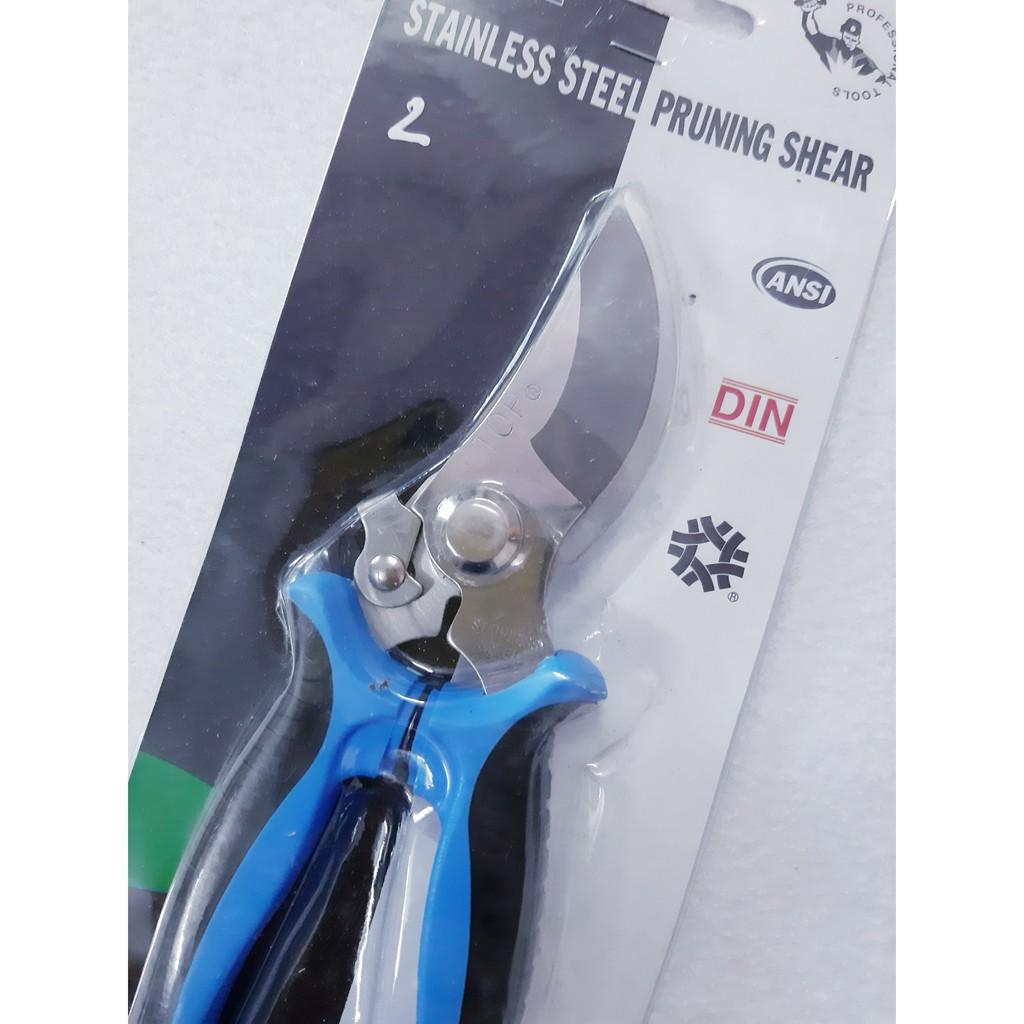 Kéo Cắt Cành Mỏ Cong Inox Top - KM-814-2