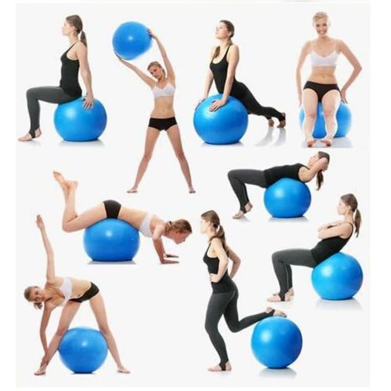 Bóng Tập Yoga, Gym 65cm Loại Trơn Cao Cấp dày 2mm siêu bền chống nổ YO33