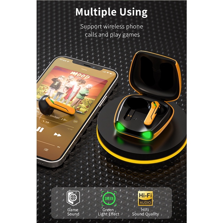 Tai nghe Bluetooth RECCI REP-W28 TWS Gaming - Hàng Chính Hãng