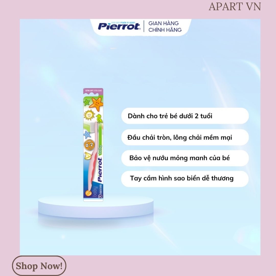 Bàn chải đánh răng trẻ em PIERROT BABY