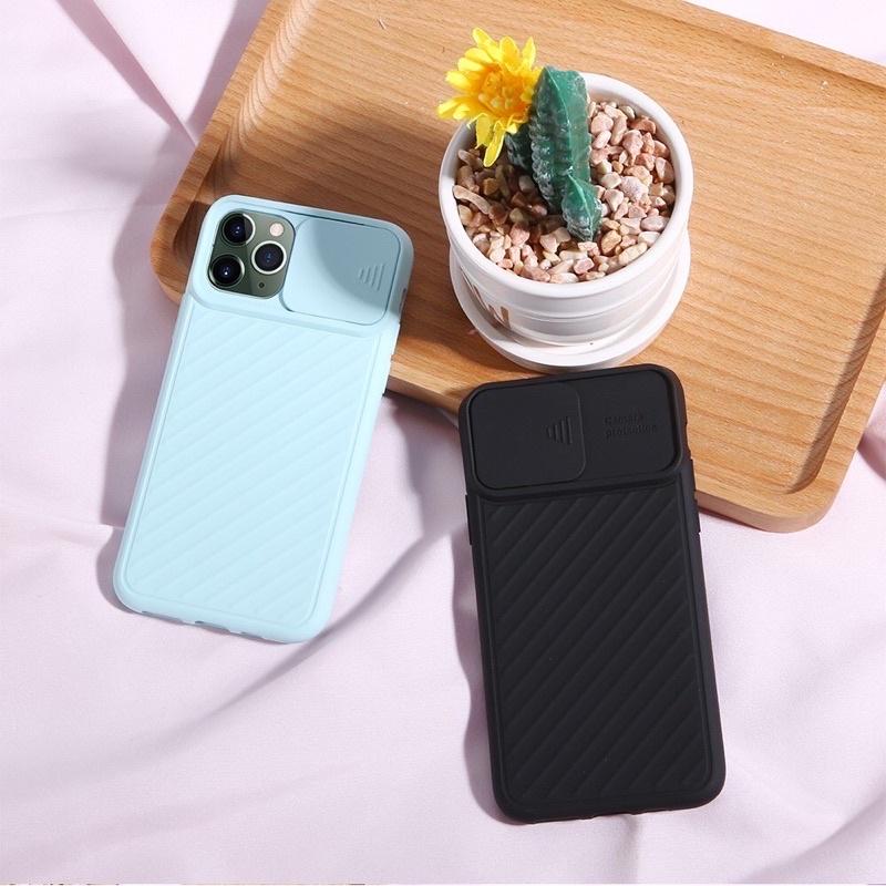 Ốp lưng lphon nắp trượt bảo vệ camera, chống trợt cho các dòng lPhon 6g đến 12 Promax