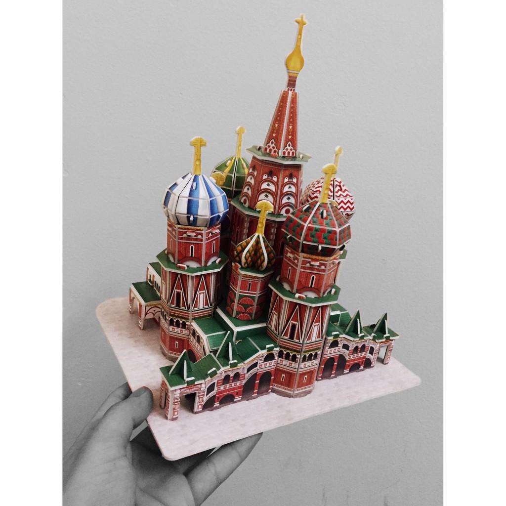 Mô hình giấy 3D - Quảng Trường Đỏ ST.Basil’s Cathedral C239h