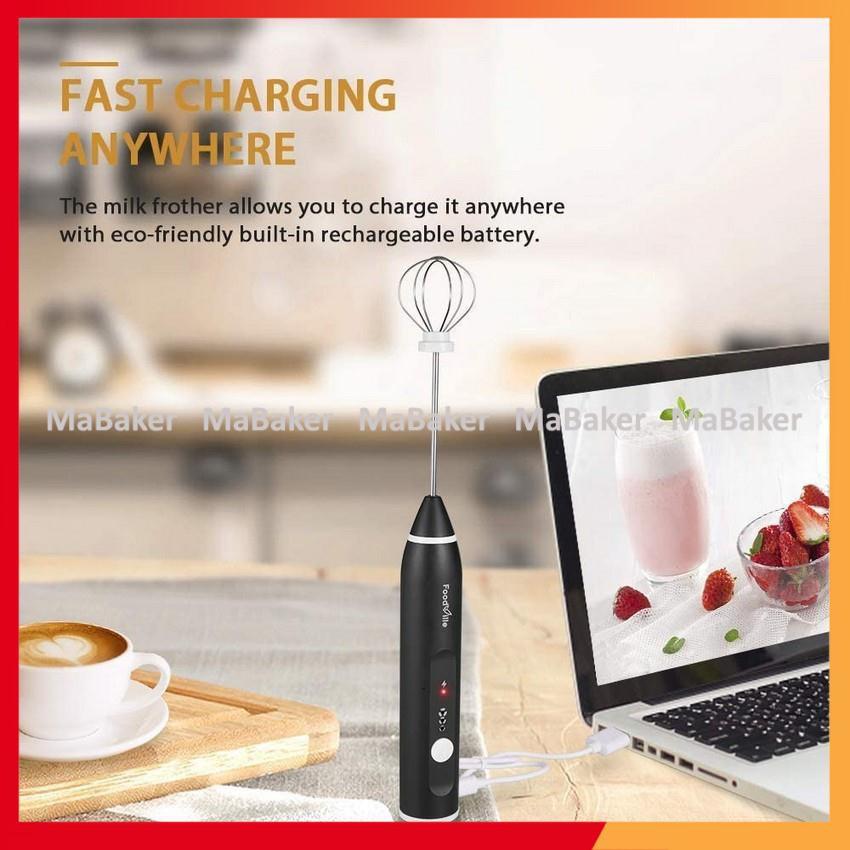 Máy tạo bọt cafe, đánh trứng sạc pin cổng USB cầm tay nhỏ gọn, hiện đại vô cùng thuận tiện, siêu bền