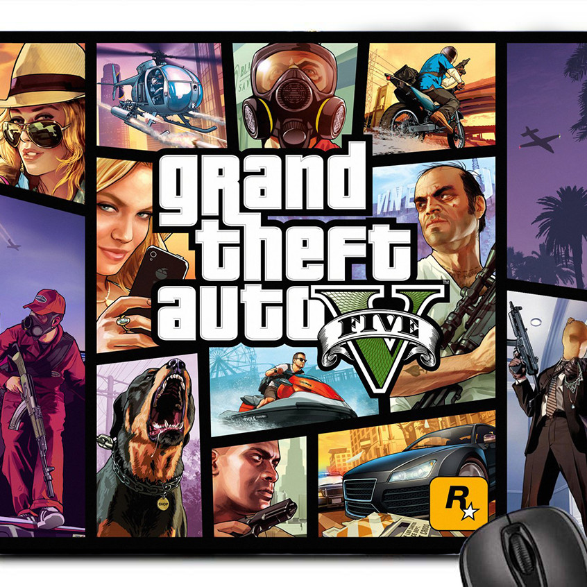 Lót chuột máy tính Grand Theft Auto 5 - Mouse pad  GTA5