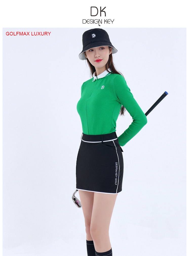 Fullset golf nữ cao cấp_Áo chất liệu len cao cấp, mềm mịn_Thiết kế ôm dáng, tự nhiên và trẻ trung_DK22900-2055