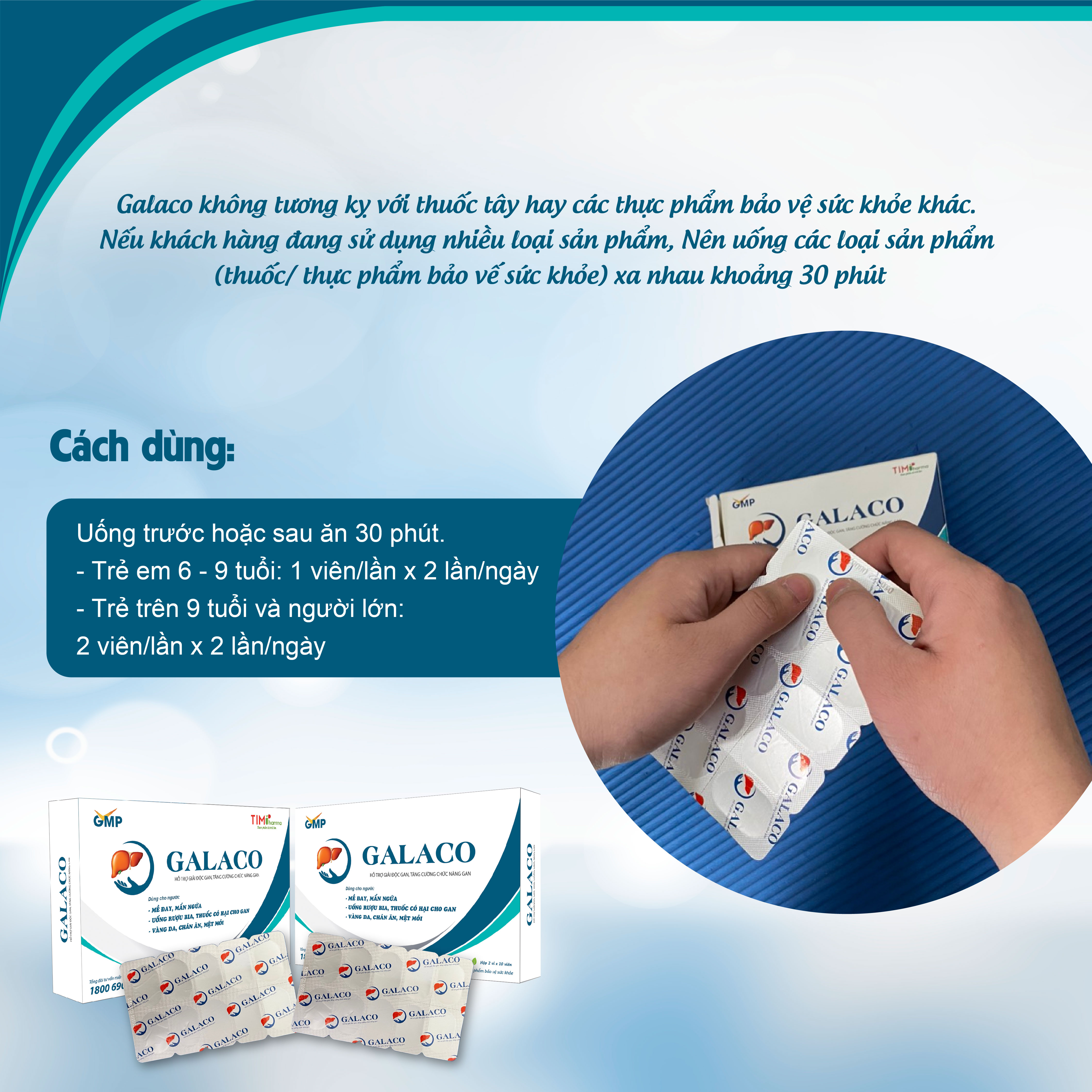TPBVSK GALACO - Hỗ trợ giải độc gan, tăng cường chức năng gan