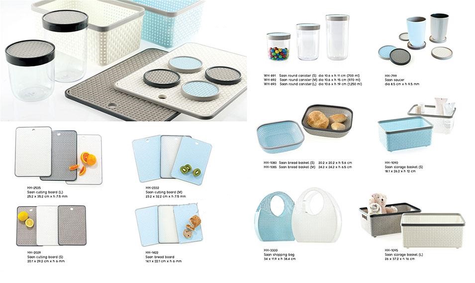 Rổ nhựa đựng đồ hình chữ nhật Size nhỏ - Thái lan