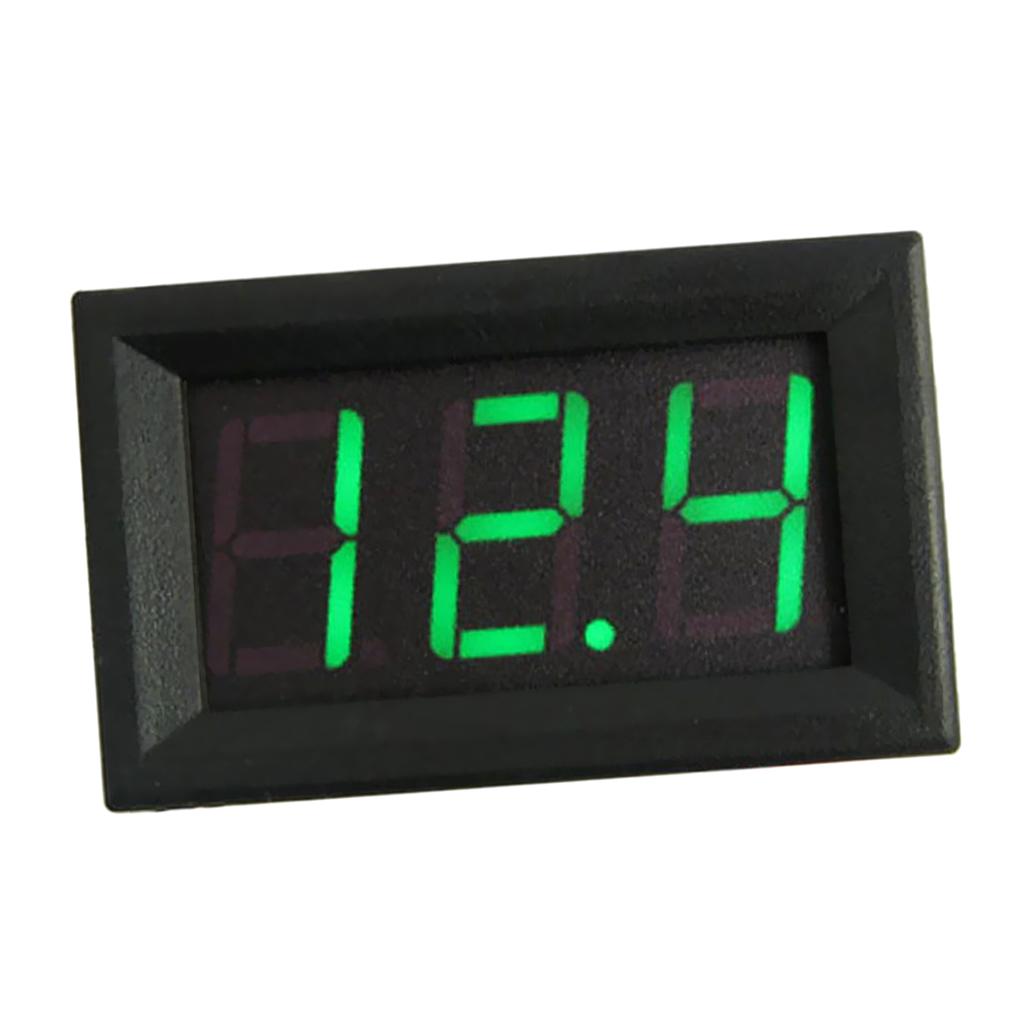 3 Wire LED Digital Display Voltage Meter Voltmeter Car Motor 0.56''