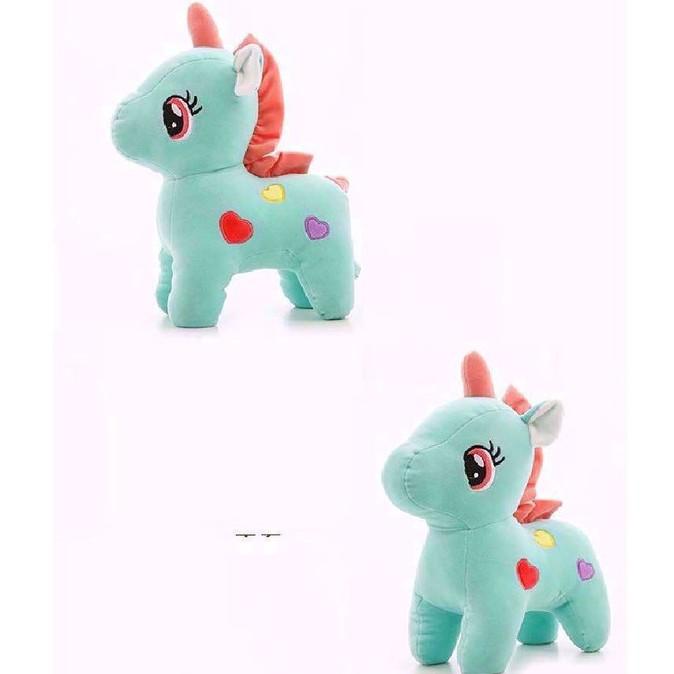 Gấu Bông Unicorn - Kì Lân Pony Một Sừng size 30cm, Thú Nhồi Bông Đáng Yêu, Gối Ôm Cho Bé Ngựa Pony