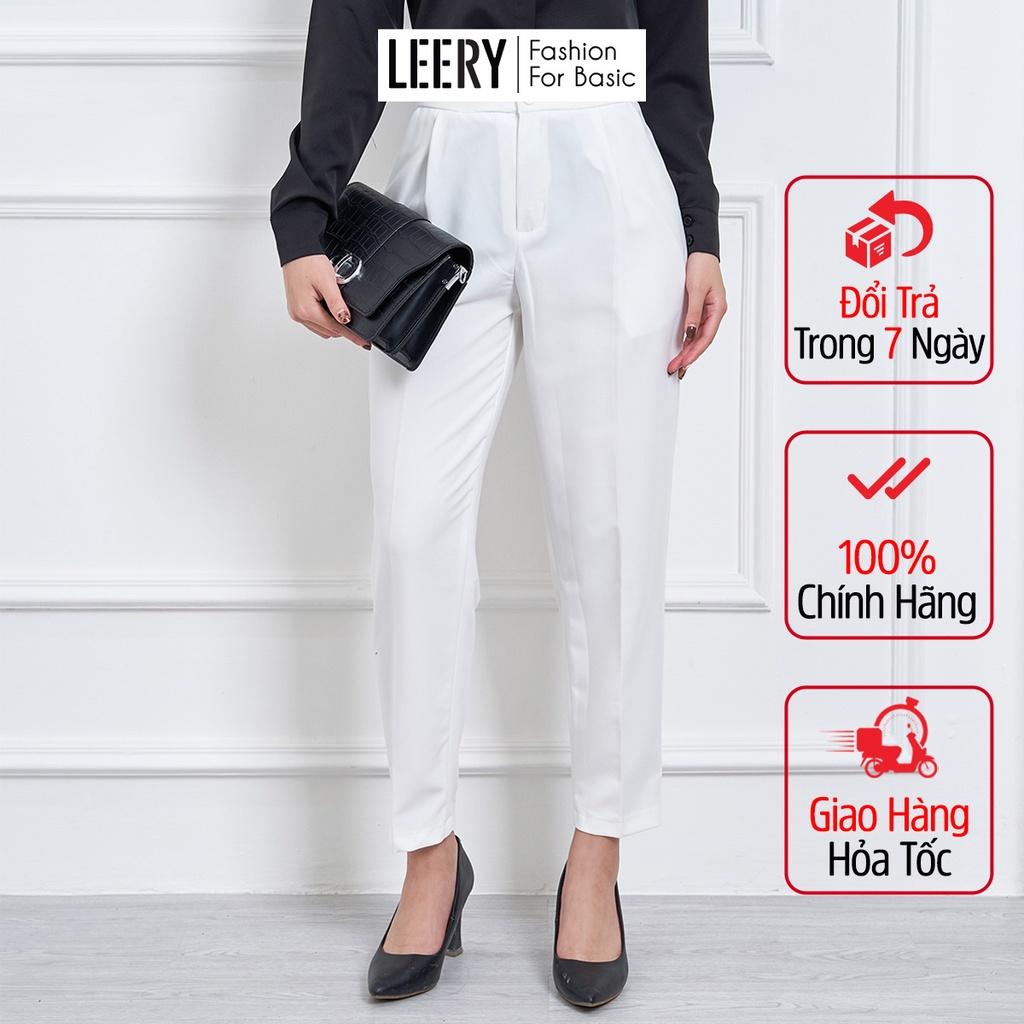 Quần công sở thời trang cao cấp dáng baggy nữ 4 màu QD18 - LEERY