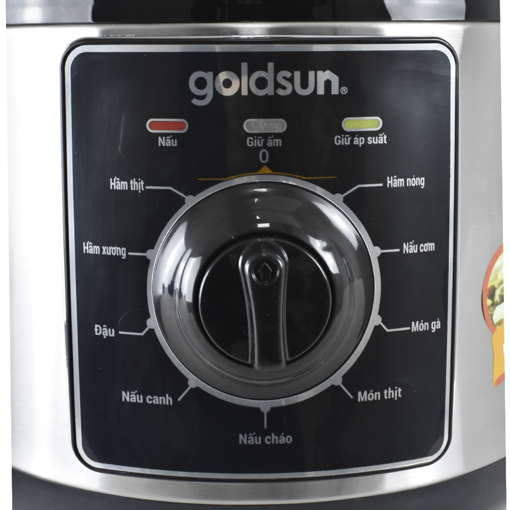 Nồi Áp Suất Điện GOLDSUN GPC5501 Dung Tích 6L Công Suất 1000W - Hàng Chính Hãng