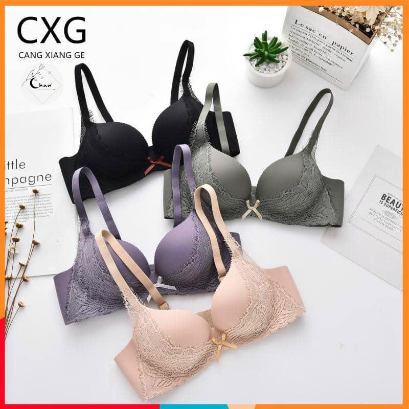 Áo đúc su không gọng phối ren cao cấp nâng ngực