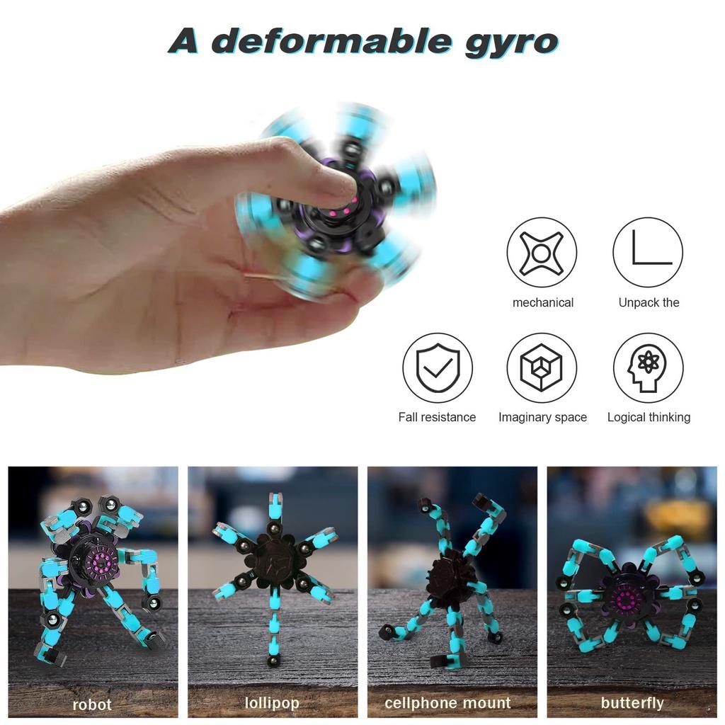 Con quay spinner, con quay đồ chơi robot biến hình có thể làm giá đỡ điện thoại