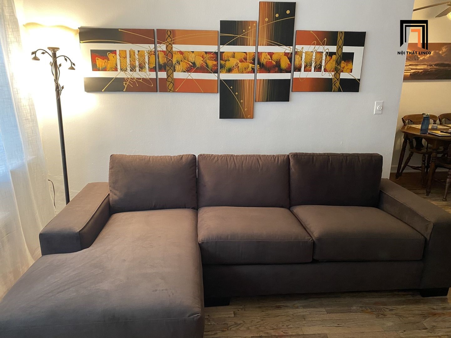 Bộ ghế sofa góc L Linco GT14 Melrose sang trọng hiện đại