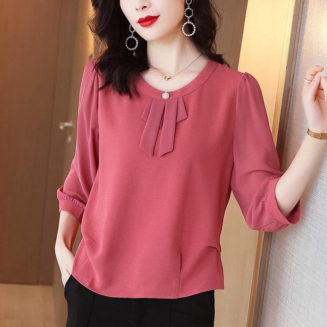 ÁO KIỂU CAO CẤP TAY LỬNG BT62-0920