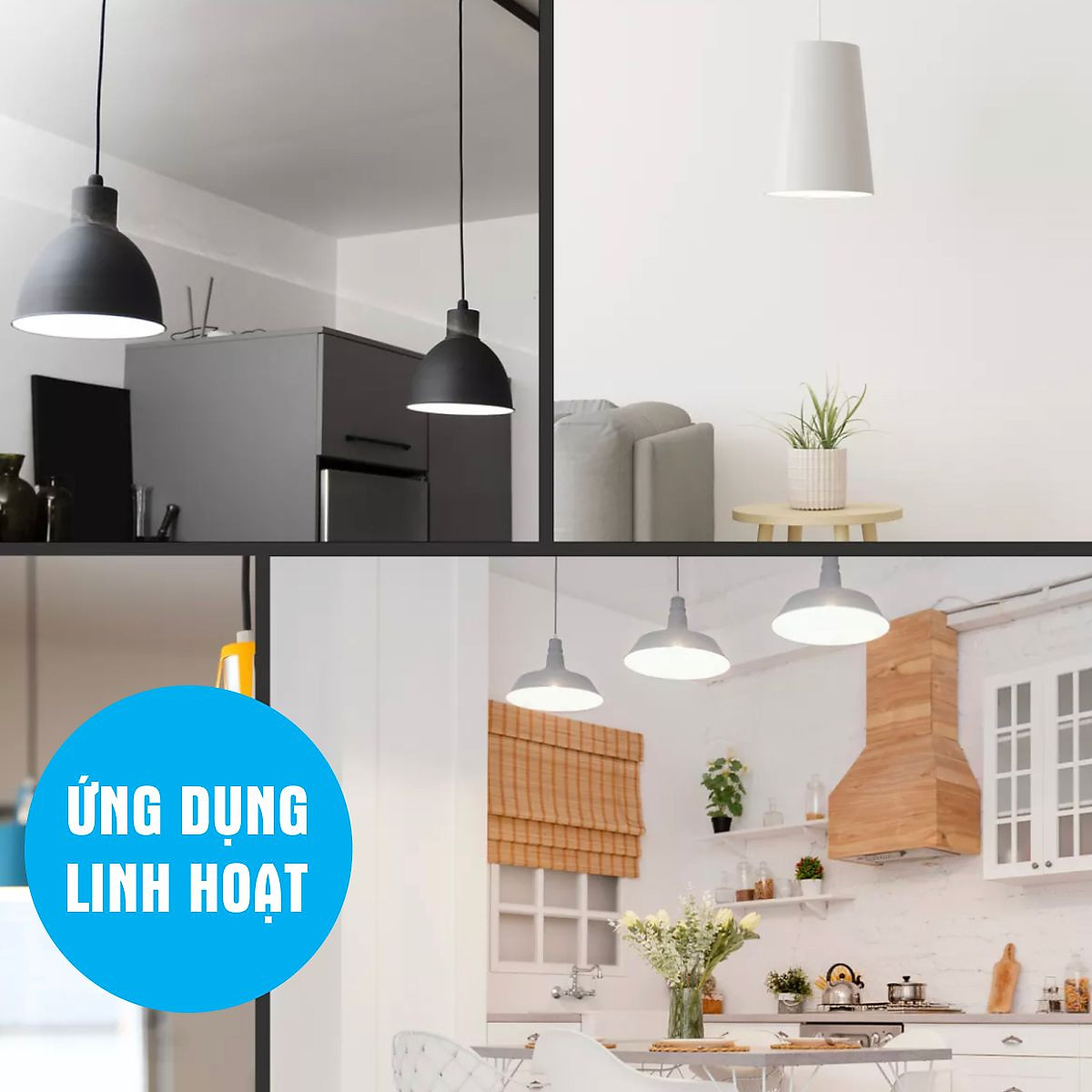 Bóng đèn LED Bulb 20W Vi-Light thân nhựa ánh sáng trắng