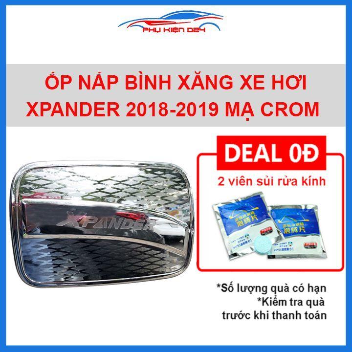 Ốp nắp bình xăng Xpander 2018-2022 mạ crom chống trầy trang trí ô tô