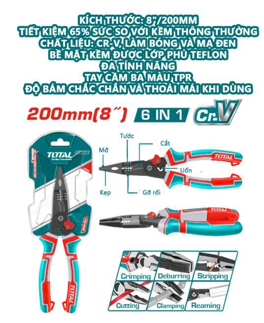 KÌM MŨI NHỌN MỎ DÀI ĐA CHỨC NĂNG 6 TRONG 1 TOTAL THTMF286 - HÀNG CHÍNH HÃNG