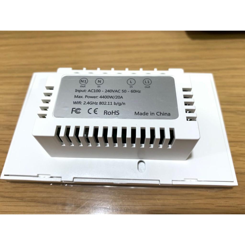 Công tắc bình nóng lạnh/ máy lạnh cao cấp 20A 4400W wifi, bluetooth và Zigbee - Tuya Smart Life boiler switch 20A 4400W