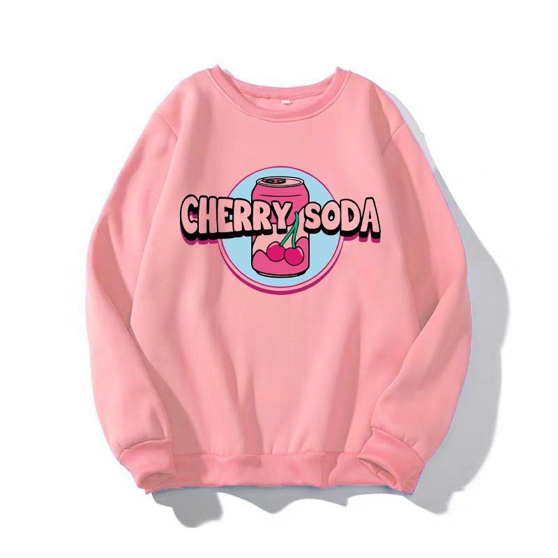 Áo sweater Unisex in Chery Soda