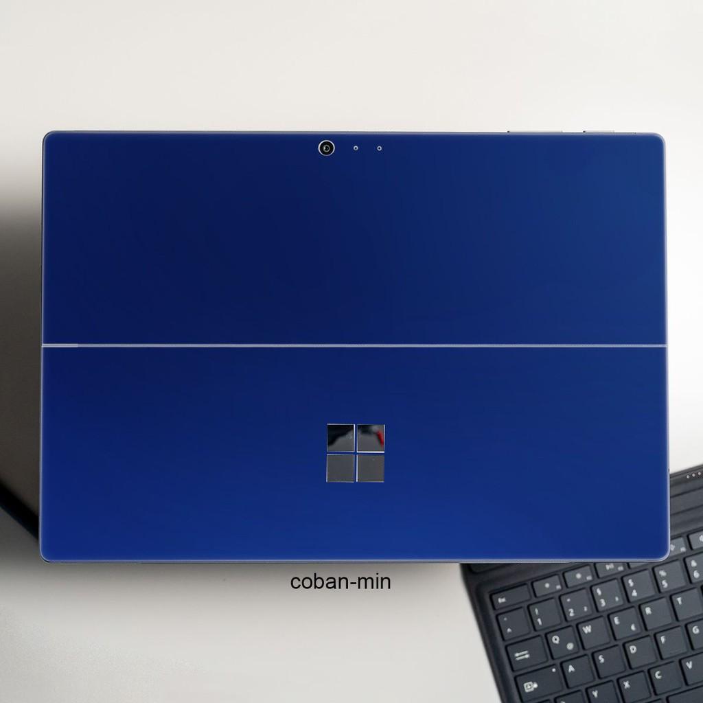 Skin dán Aluminum Chrome xanh dương coban mịn cho Surface 3 2015; Go, Go 2, Go 3; Pro 2 3 4 5 6 7 8 X