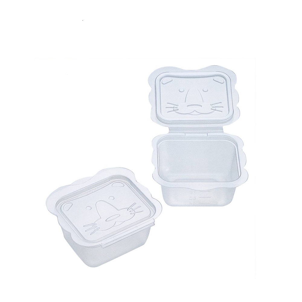 Bộ khay hộp trữ đồ ăn dặm (khay 8 ngăn + khay 12 ngăn + bộ 8 hộp 100ml)  + tặng 5 zipper 12x17cm