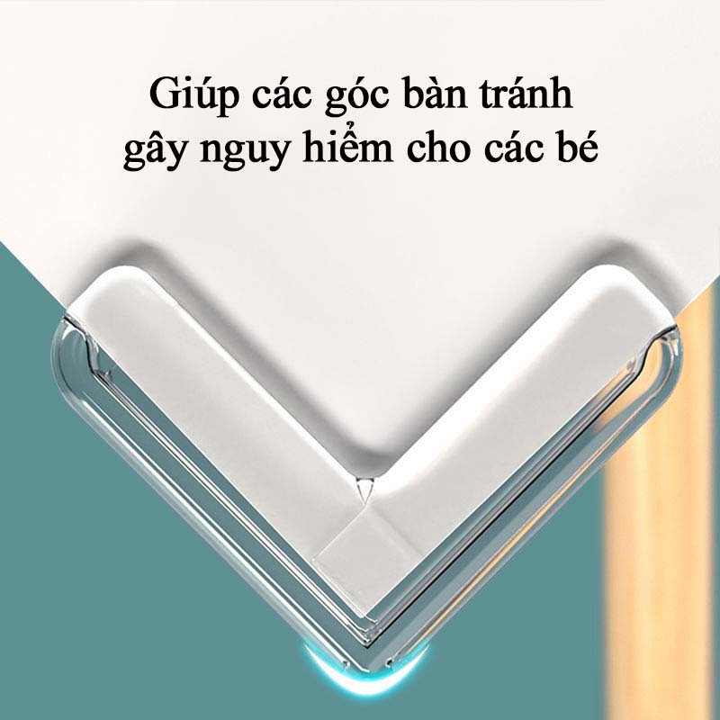 Miếng Bọc Cạnh Bàn Silicon Xốp Bịt Góc Bàn Tránh Va Chạm Miếng Bịt Góc Nhọn Của Bàn Tủ Chất Nhựa Dẻo An Toàn Cho Bé 