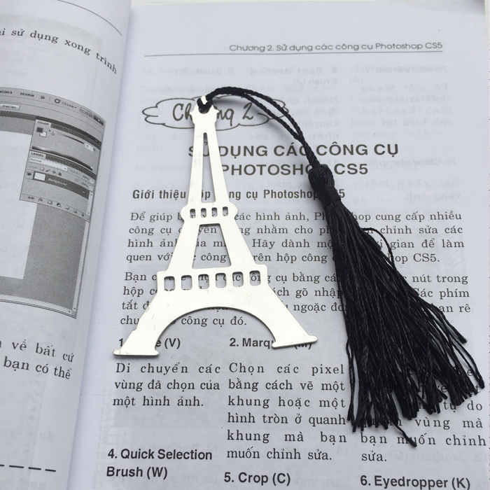 Đánh Dấu Sách Bookmark Kim Loại Tháp Eiffel