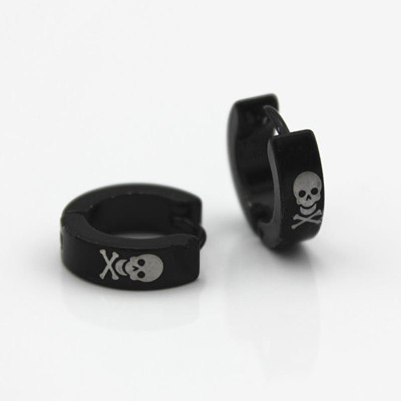 Charm Stainless Steel Hoop Body Ear Ring Piercing's Stud Earrings Punk Goth