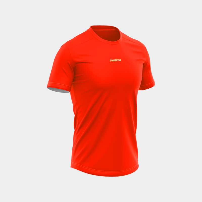 Áo Thun Thể Thao Chạy Bộ Nữ MOTIVE WM Basic Color T-Shirt - Màu Đỏ