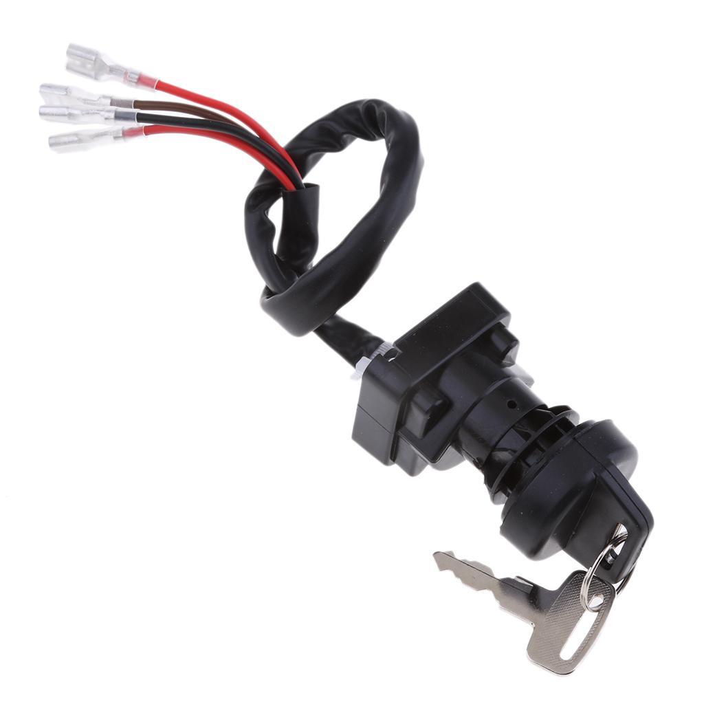 ATV Parts Ignition Switch with Keys for Polaris Sportsman 335 1999 2000 (Black)