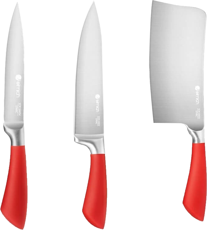 Dao nhà bếp đa năng Elmich Ultra Sharp EL8422, EL8423, EL8424, Hàng chính hãng,thép Diamond -JoyMall