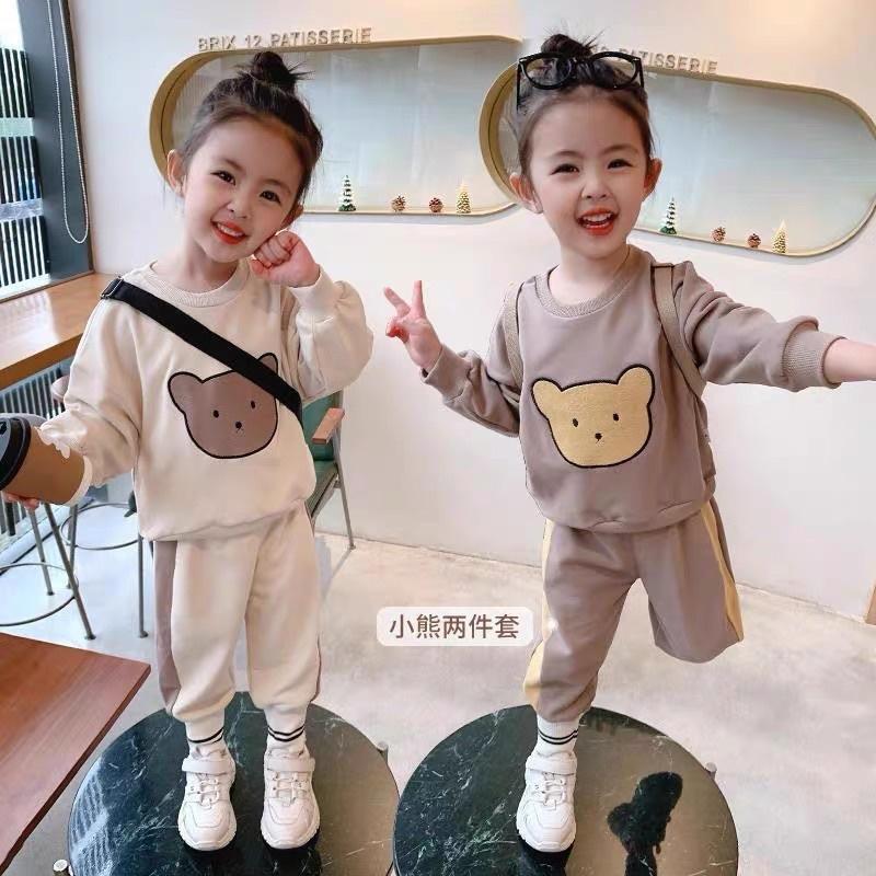 Bộ dài tay bé gái 8-18kg Củ khoai tây shop chất cotton mềm mịn mặc mùa thu đông siêu dễ thương