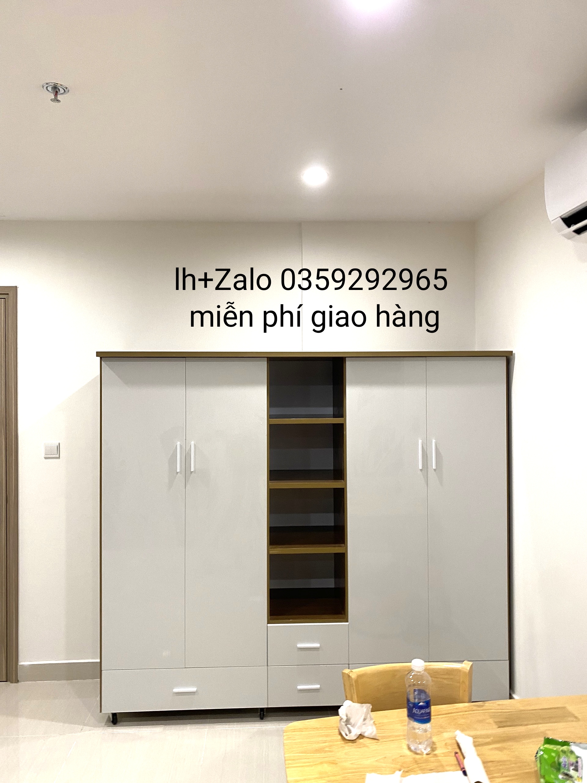 Tủ nhựa đài Loan 4 cánh 1 kệ