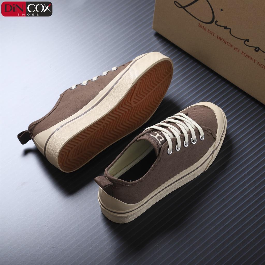 Giày Sneaker Vải Nữ DINCOX D31 Năng Động Nữ Tính Chocolate