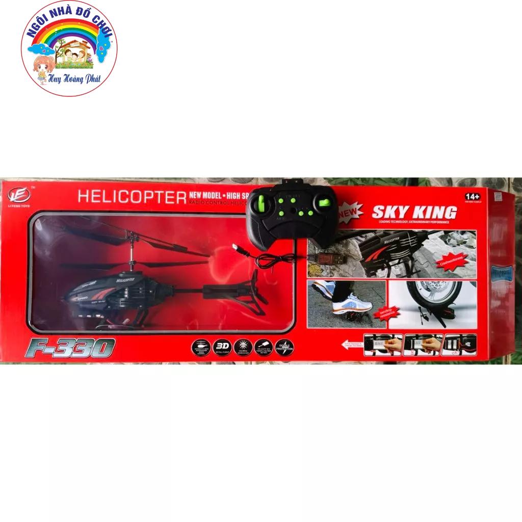 Đồ chơi Máy Bay trực thăng F-330. điều khiển có đèn sạc USB. Thương hiệu HELICOPTER TOY, dành cho các bé trên 7 tuổi