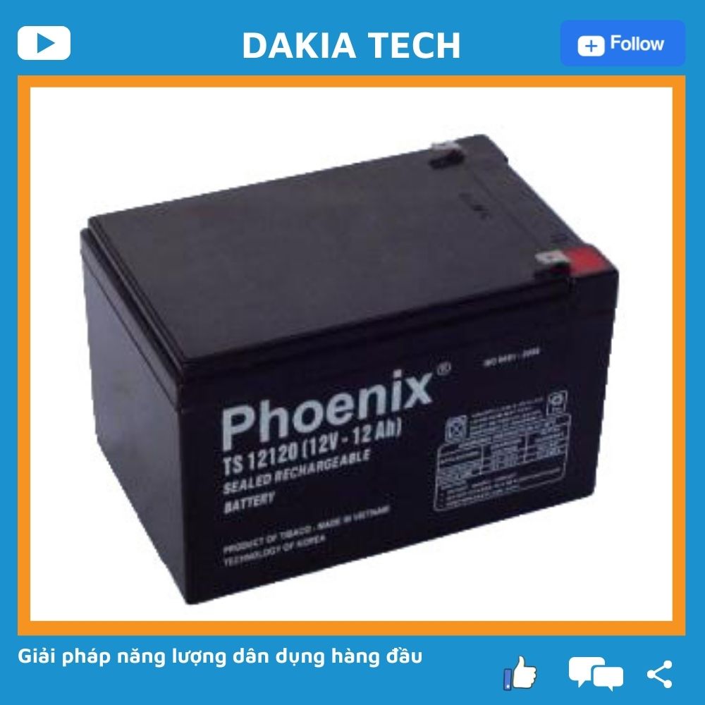 Ắc quy Phoenix 12V-12Ah TS12120-Hàng Chính Hãng