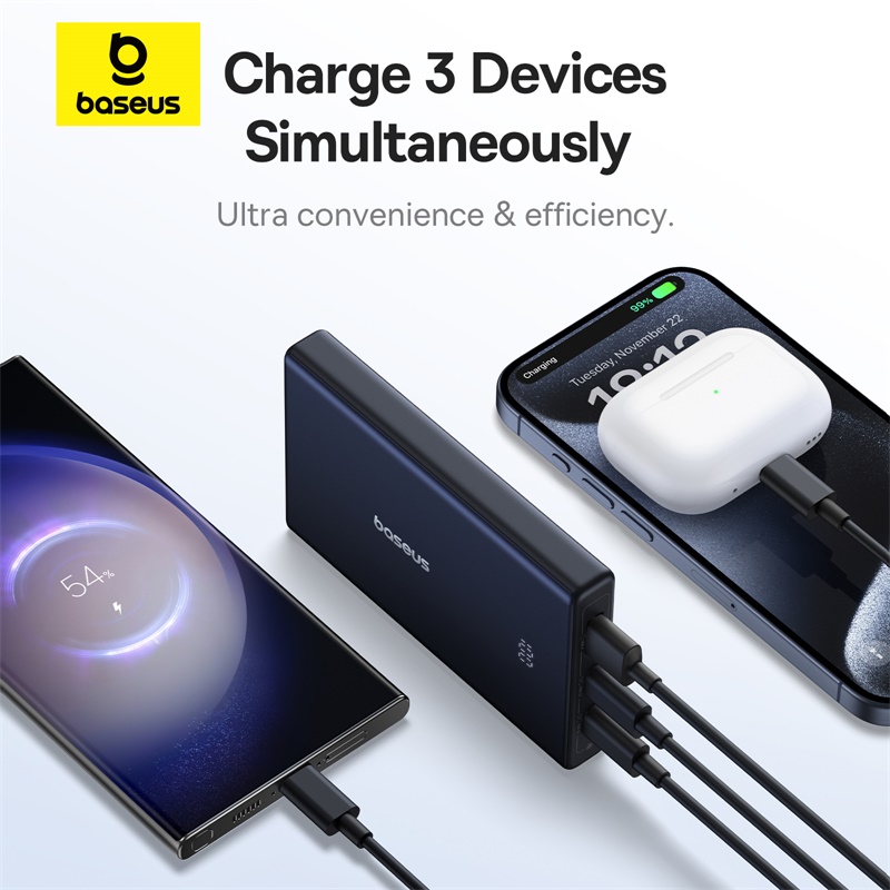 Pin Dự Phòng Baseus PicoGo with Digital Display 10000mAh 20W (Kèm cáp C to C 60W 30cm) - Hàng chính hãng