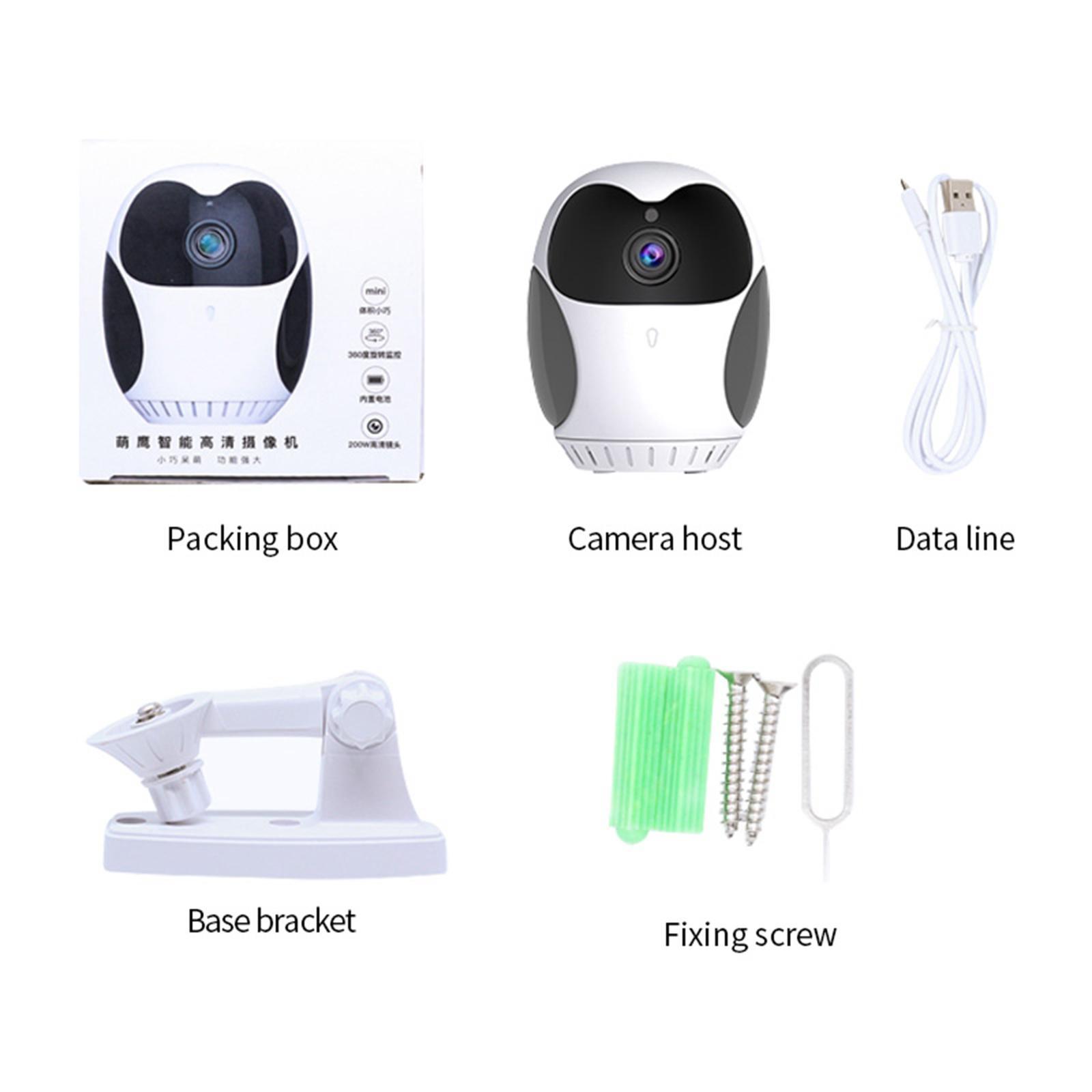 Smart Camera Security Cam 1080P WiFi for Nanny with Card Slot