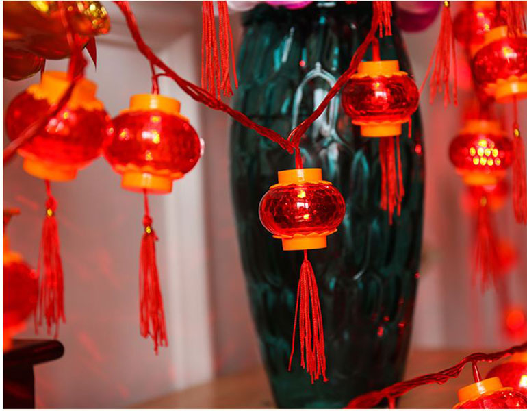 Dây Lồng Đèn Trang Trí 5M-18 Bóng Trang Trí Dịp Lễ, Tết