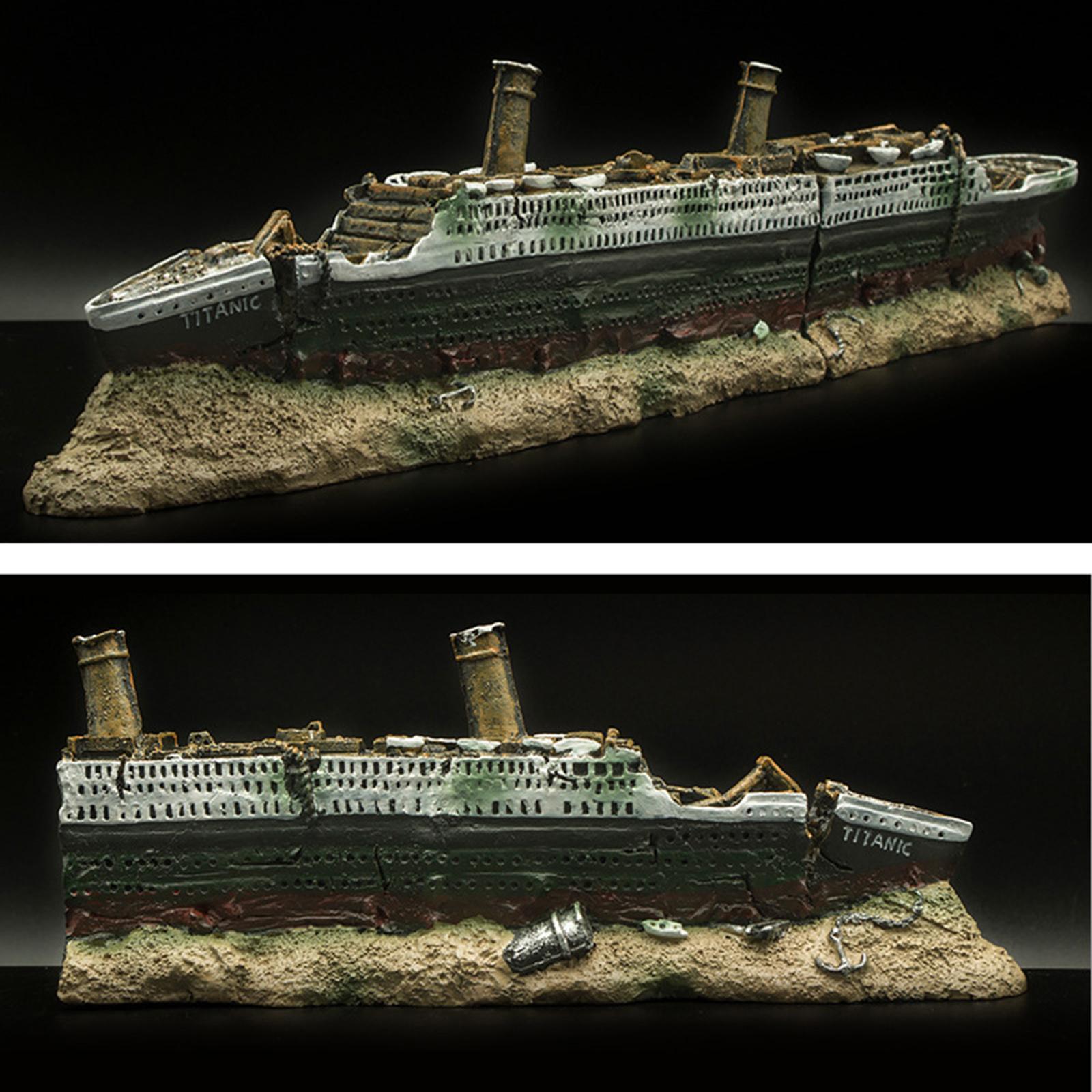 Titanic Aquarium Decoration Landscape Decoration Ornament Decor